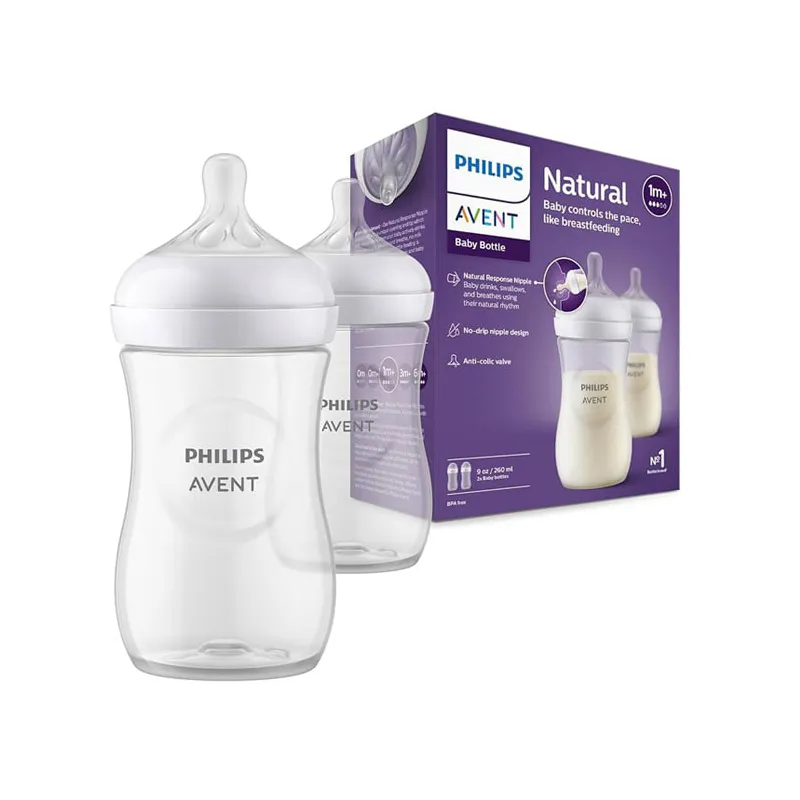 شیشه شیر نچرال 260 میل دو تایی اونت