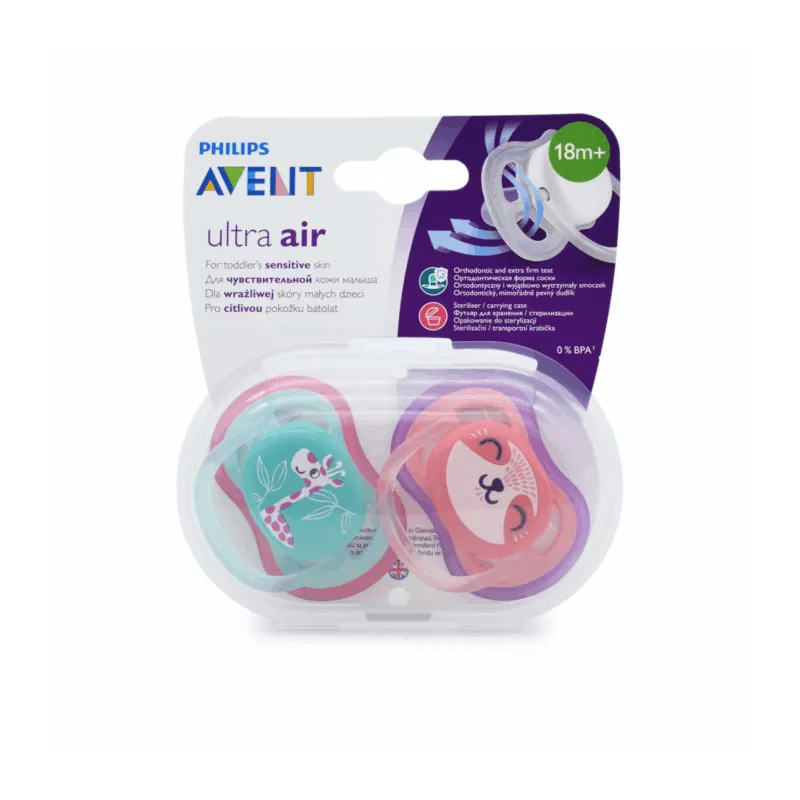 پستانک اونت مثبت ۱۸ ماه التراایر خرس زرافه