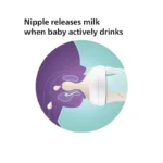 شیشه شیر 260 میل اونت سوپاپدار طرح فیل