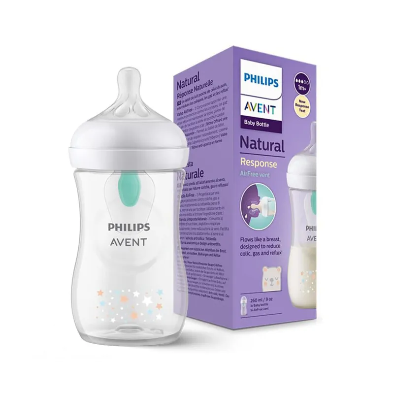 شیشه شیر 260 میل اونت سوپاپدار طرح خرس و ستارگان