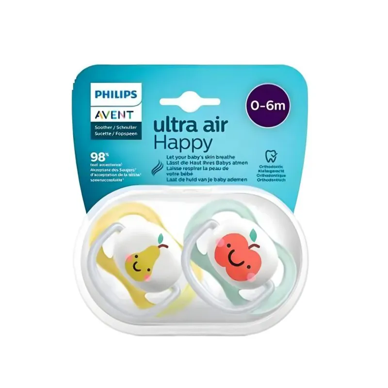 پستانک اونت 0 تا 6 ماه الترا ایر سیب گلابی