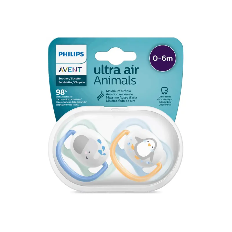 پستانک اونت 0 تا 6 ماه الترا ایر وال پنگوئن پستانک اونت 0 تا 6 ماه الترا ایر وال پنگوئن