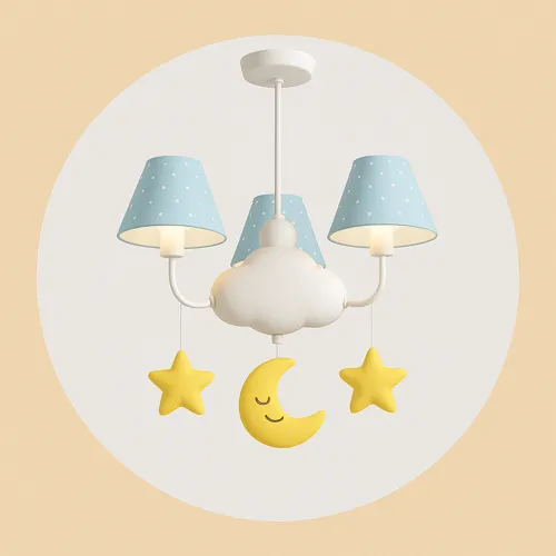 خرید لوستر نوزاد و کودک با طرح‌های فانتزی و ایمن مناسب اتاق کودک