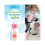 شيشه شير دو کاره طلقي 270 میل دكتر بروان طرح قلب