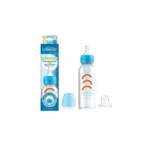 شيشه شير دو کاره طلقي 250 میل دكتر بروان طرح رنگین کمان