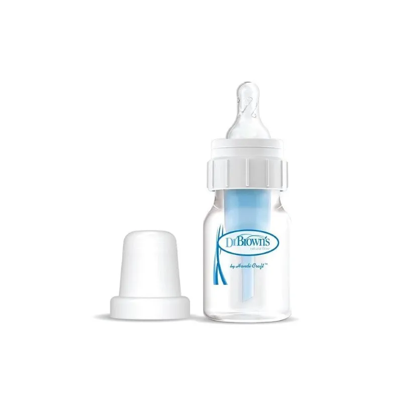 شیشه شیر طلقی 60 میل دکتر بروان نی آبی